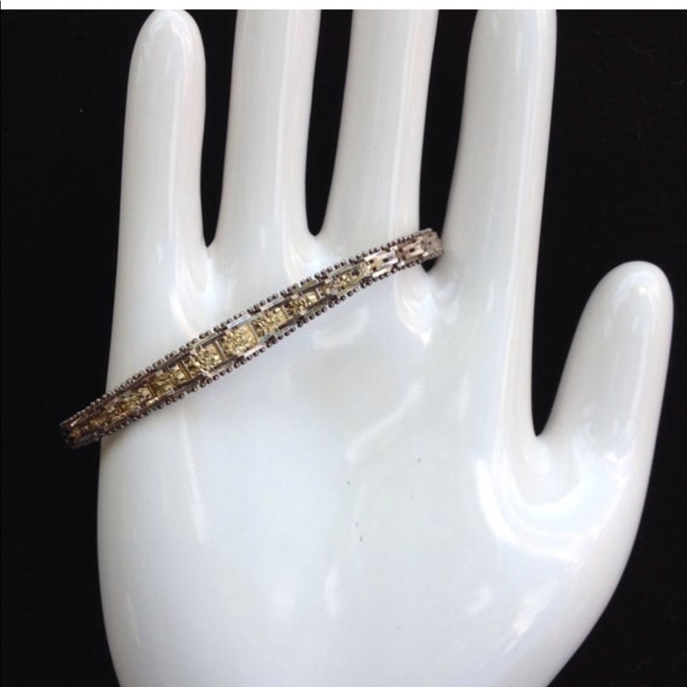 Vintage Italian Silver Bracelet Art Deco Bracelet